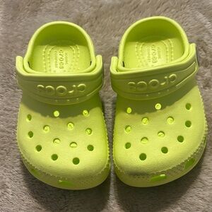 CROCS Kids Neon Yellow Water Shoes